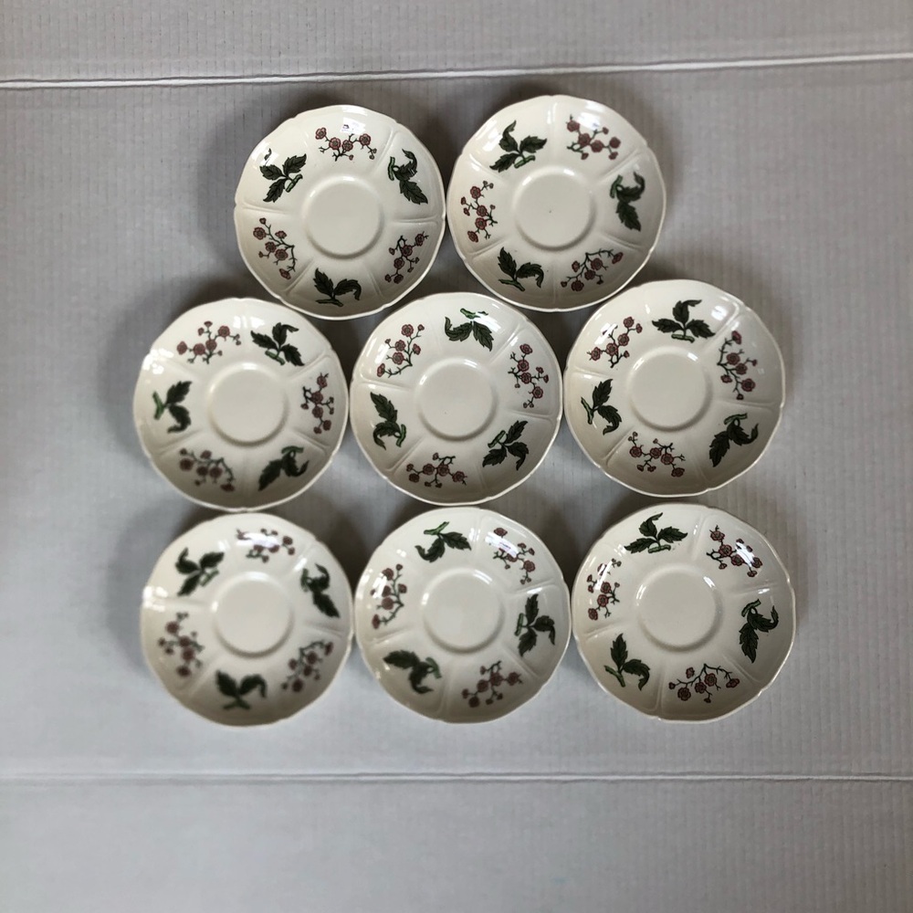 Vtg Wedgwood Mandarin Small Saucers